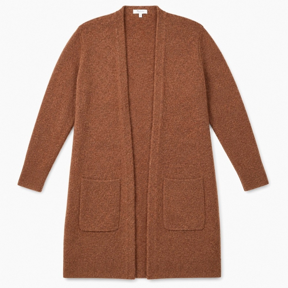 Madewell Kent Cardigan Sweater Women's Small Alpaca Wool Lagenlook Longline Cozy